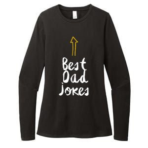 Funny Dad Jokes Gift For Fathers Day Womens CVC Long Sleeve Shirt