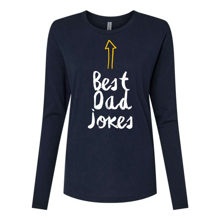 Funny Dad Jokes Gift For Fathers Day Womens Cotton Relaxed Long Sleeve T-Shirt