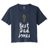 Funny Dad Jokes Gift For Fathers Day Women's Crop Top Tee