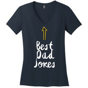 Funny Dad Jokes Gift For Fathers Day Women's V-Neck T-Shirt