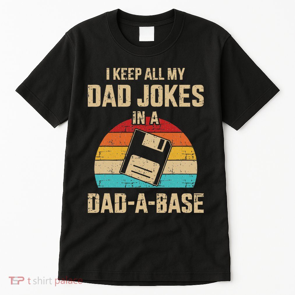Funny Dad Jokes In Dadabase Vintage Tall T-Shirt