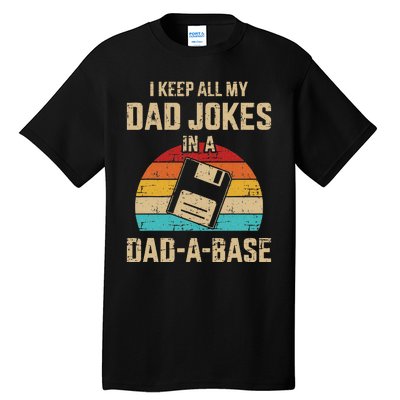 Funny Dad Jokes In Dadabase Vintage Tall T-Shirt