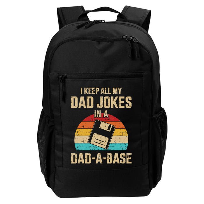Funny Dad Jokes In Dadabase Vintage Backpack