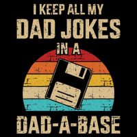 Funny Dad Jokes In Dadabase Vintage Backpack