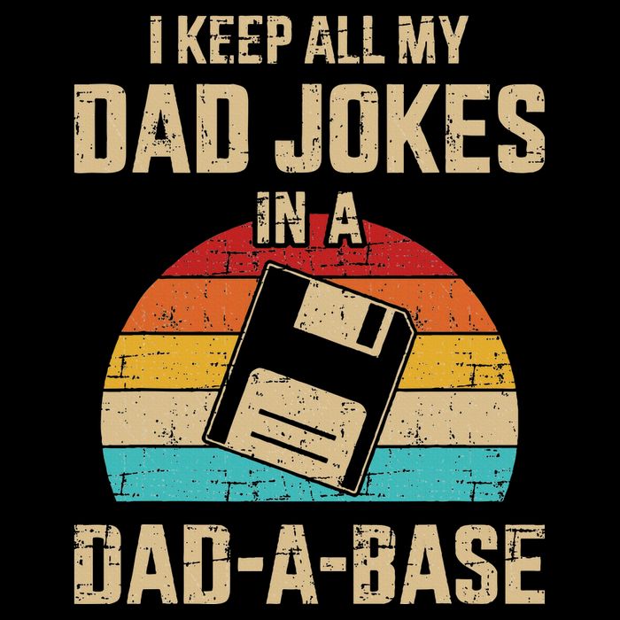 Funny Dad Jokes In Dadabase Vintage Bucket Hat