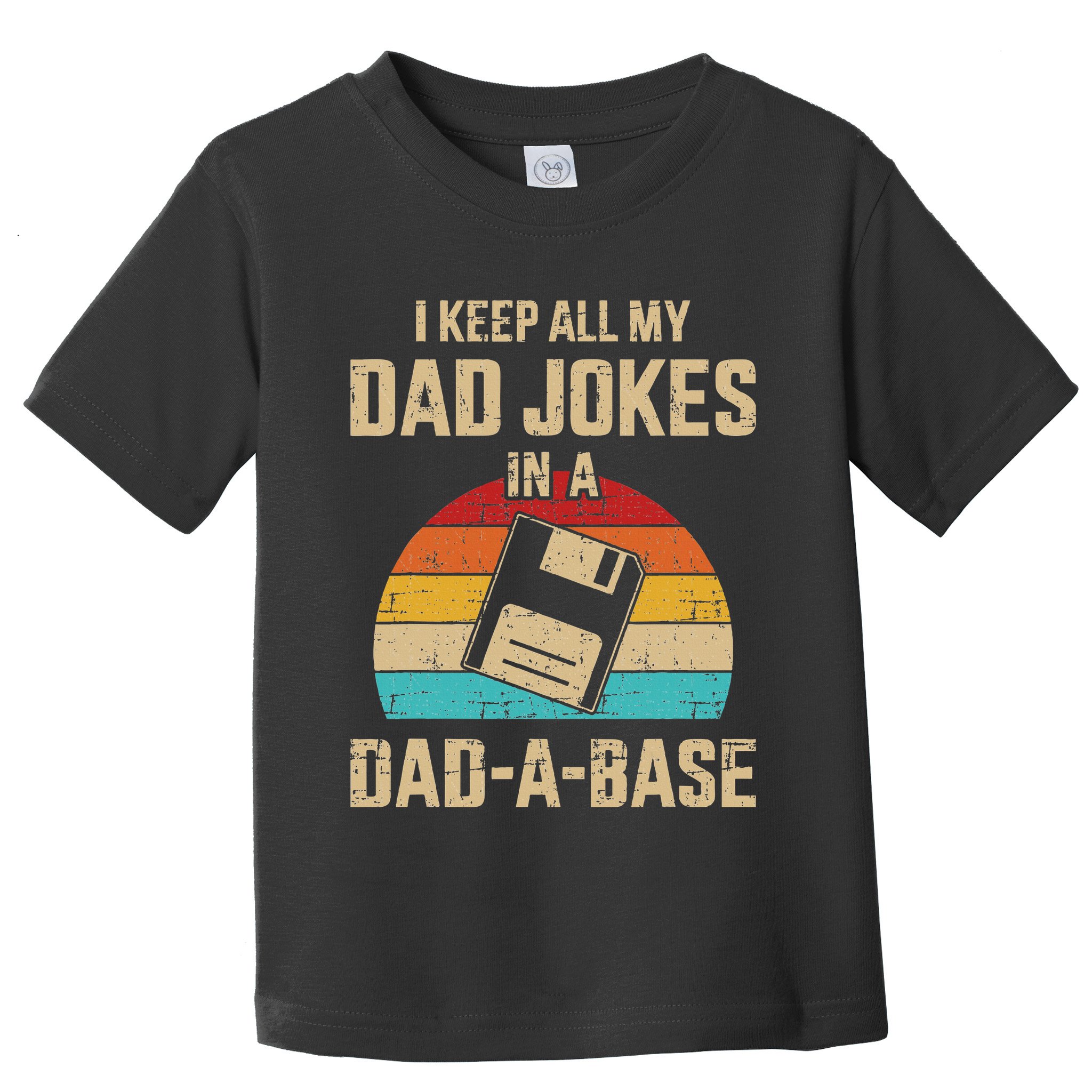 Funny Dad Jokes In Dadabase Vintage Toddler T-Shirt