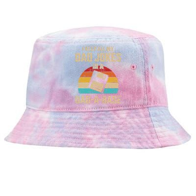 Funny Dad Jokes In Dadabase Vintage Tie-Dyed Bucket Hat