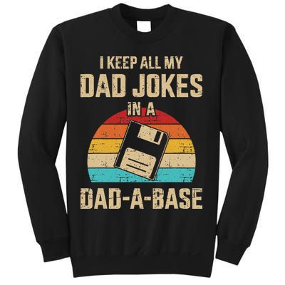 Funny Dad Jokes In Dad A Base Vintage For Fathers Day Sweatshirt