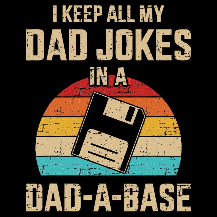 Funny Dad Jokes In Dad A Base Vintage For Fathers Day T-Shirt