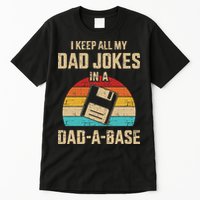 Funny Dad Jokes In Dad A Base Vintage For Fathers Day Tall T-Shirt
