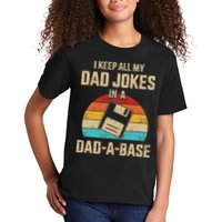 Funny Dad Jokes In Dad A Base Vintage For Fathers Day Kids T-Shirt