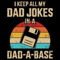 Funny Dad Jokes In Dadabase Vintage For Fathers Day Baby Bodysuit