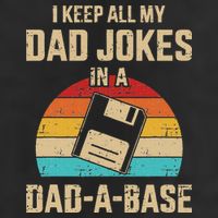 Funny Dad Jokes In Dadabase Vintage For Fathers Day Golf Towel