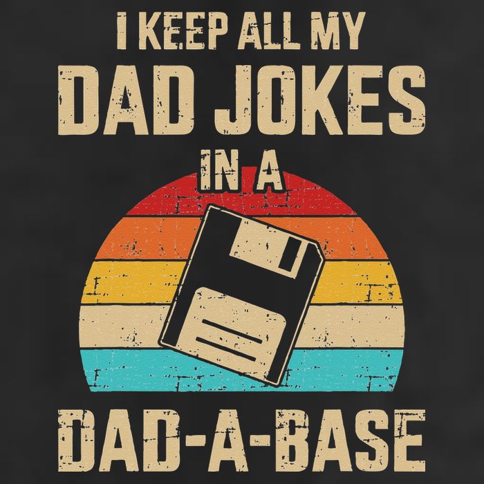 Funny Dad Jokes In Dadabase Vintage For Fathers Day Golf Towel