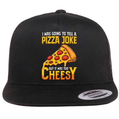 Funny Dad Joke Dad Joke Gift Pizza Joke Flatbill Hat