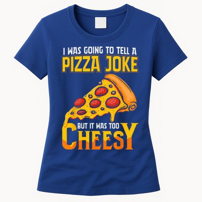 Funny Dad Joke Dad Joke Gift Pizza Joke Womens T-Shirt