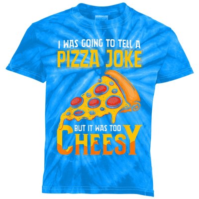 Funny Dad Joke Dad Joke Gift Pizza Joke Kids Tie-Dye T-Shirt