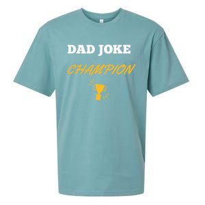 Funny Dad Joke Champion Gift Sueded Cloud Jersey T-Shirt