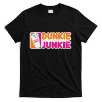 Funny Dunkie Junkie Coffee Love Funny Coffee Saying T-Shirt