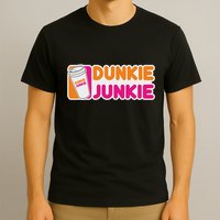 Funny Dunkie Junkie Coffee Love Funny Coffee Saying T-Shirt