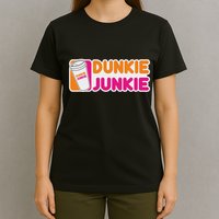 Funny Dunkie Junkie Coffee Love Funny Coffee Saying T-Shirt
