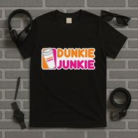 Funny Dunkie Junkie Coffee Love Funny Coffee Saying T-Shirt