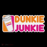 Funny Dunkie Junkie Coffee Love Funny Coffee Saying Flatbill Hat