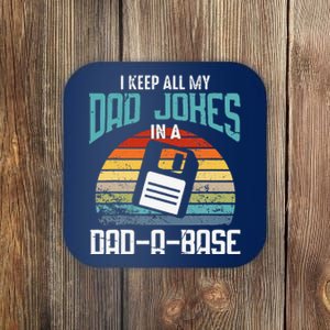 Funny Dad Jokes Database Pun Best Dad Humor Fathers Day Coaster