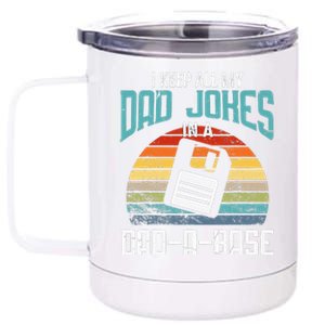 Funny Dad Jokes Database Pun Best Dad Humor Fathers Day 12 oz Stainless Steel Tumbler Cup