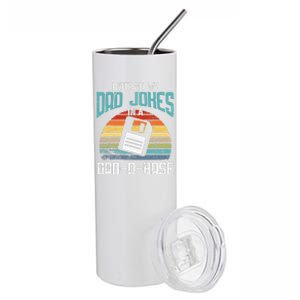 Funny Dad Jokes Database Pun Best Dad Humor Fathers Day Stainless Steel Tumbler