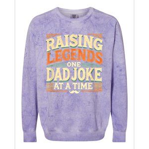 Funny Dad Joke From Funny Fathers Day Dad Colorblast Crewneck Sweatshirt