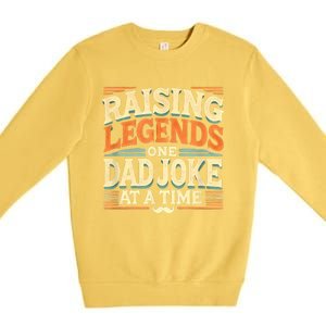 Funny Dad Joke From Funny Fathers Day Dad Premium Crewneck Sweatshirt