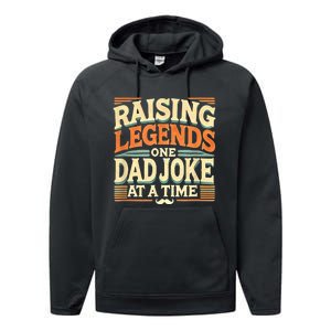 Funny Dad Joke From Funny Fathers Day Dad Performance Fleece Hoodie