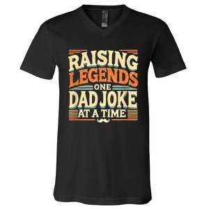 Funny Dad Joke From Funny Fathers Day Dad V-Neck T-Shirt