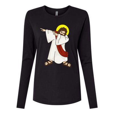 Funny Dabbing Jesus Christ Birthday Present For You Womens Cotton Relaxed Long Sleeve T-Shirt