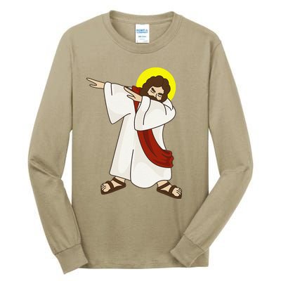 Funny Dabbing Jesus Christ Birthday Present For You Tall Long Sleeve T-Shirt