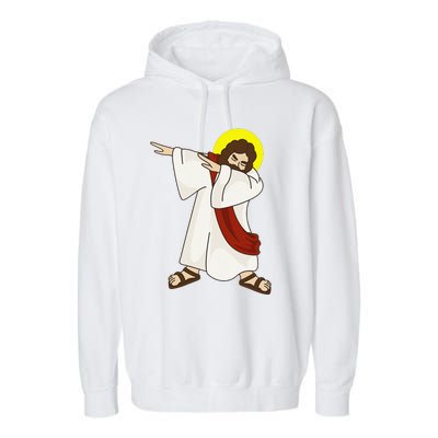 Funny Dabbing Jesus Christ Birthday Present For You Garment-Dyed Fleece Hoodie