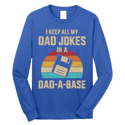 Funny Dad Jokes In Dadmeaningful Giftameaningful Giftbase Vintage For Father's D Long Sleeve Shirt