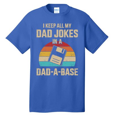 Funny Dad Jokes In Dadmeaningful Giftameaningful Giftbase Vintage For Father's D Tall T-Shirt