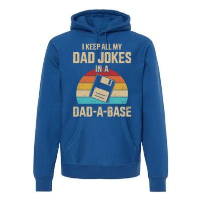 Funny Dad Jokes In Dadmeaningful Giftameaningful Giftbase Vintage For Father's D Premium Hoodie