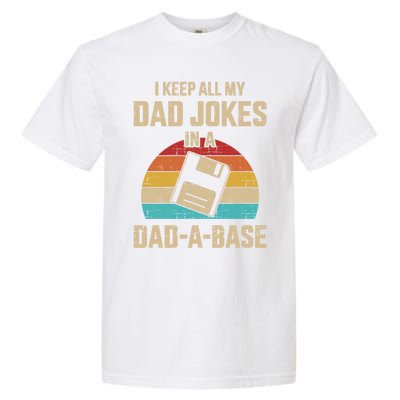 Funny Dad Jokes In Dadmeaningful Giftameaningful Giftbase Vintage For Father's D Garment-Dyed Heavyweight T-Shirt