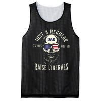 Fathers Day Just A Regular Dad Trying Not To Raise Liberals Mesh Reversible Basketball Jersey Tank