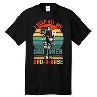 Funny dad jokes in dadabase vintage for father's day Tall T-Shirt