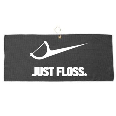 Funny Dentist Just Floss Dental Office Gift Meaningful Gift Large Microfiber Waffle Golf Towel