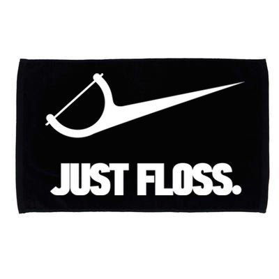 Funny Dentist Just Floss Dental Office Gift Meaningful Gift Microfiber Hand Towel