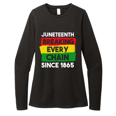 Freedom Day Juneteenth Breaking Every Chain Since 1865 Great Gift Womens CVC Long Sleeve Shirt