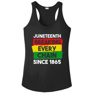 Freedom Day Juneteenth Breaking Every Chain Since 1865 Great Gift Ladies PosiCharge Competitor Racerback Tank