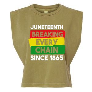 Freedom Day Juneteenth Breaking Every Chain Since 1865 Great Gift Garment-Dyed Women's Muscle Tee