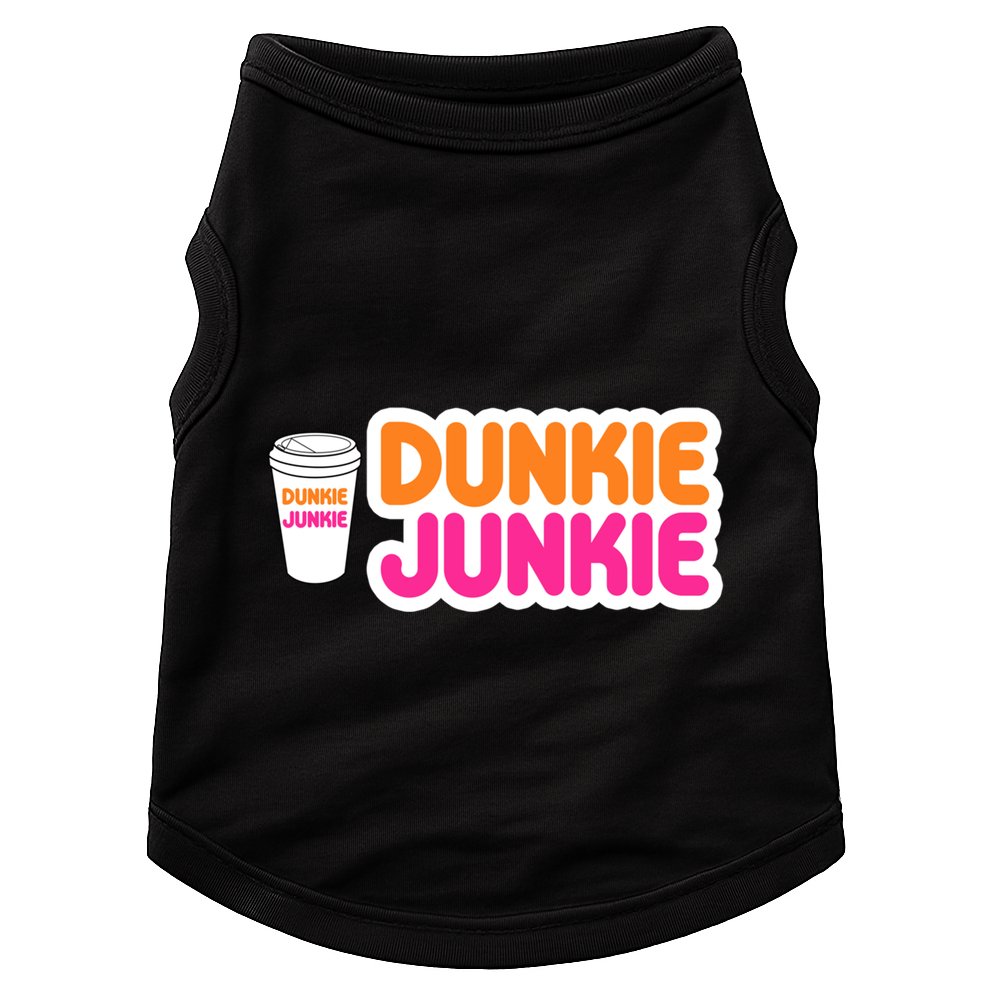 Funny Dunkie Junkie Coffee Love Funny Coffee Saying Cute Gift Doggie Tank