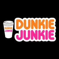 Funny Dunkie Junkie Coffee Love Funny Coffee Saying Cute Gift Drawstring Bag